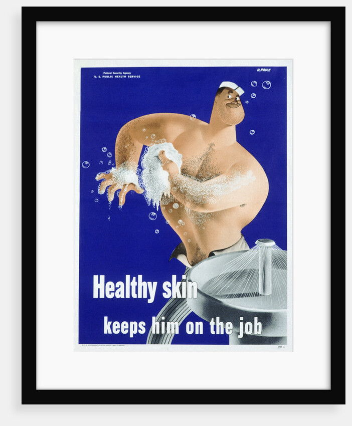 Healthy Skin Keeps Him on the Job Poster by Price
