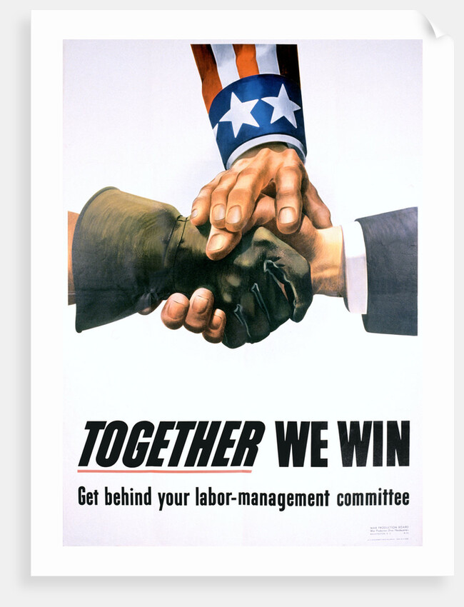 Together We Win Labor-Management Poster by Anonymous