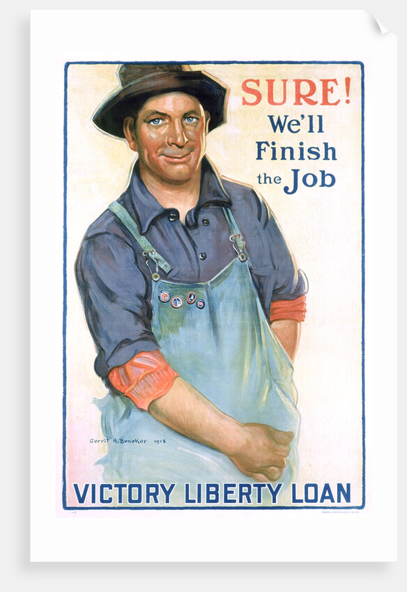 Sure! We'll Finish the Job Poster by Gerrit Albertus Beneker