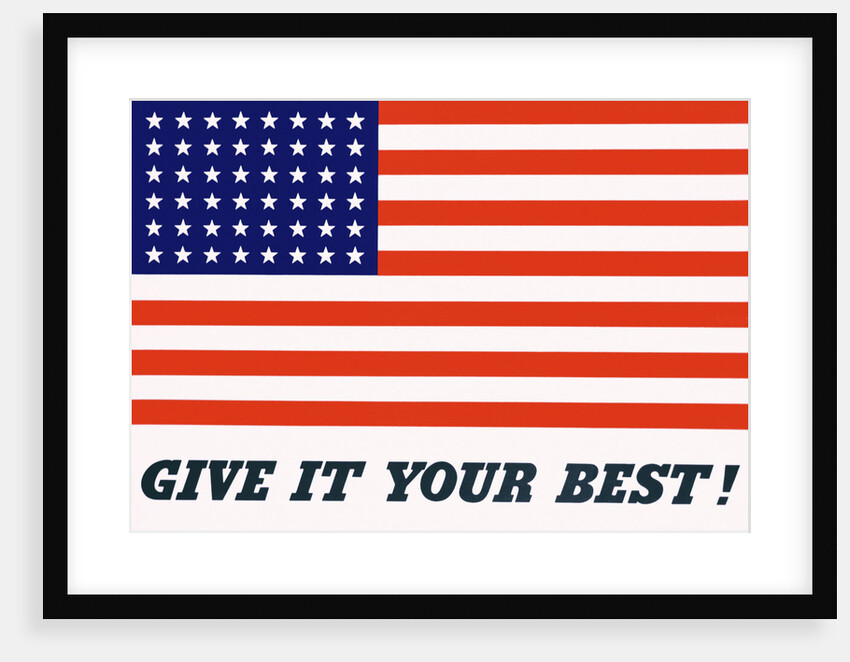 Give It Your Best! Poster by Charles Coiner