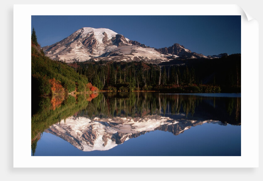 Mount Rainier Reflected in Bench Lake by Anonymous