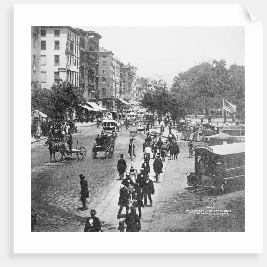 Broadway and City Hall Park by Anonymous