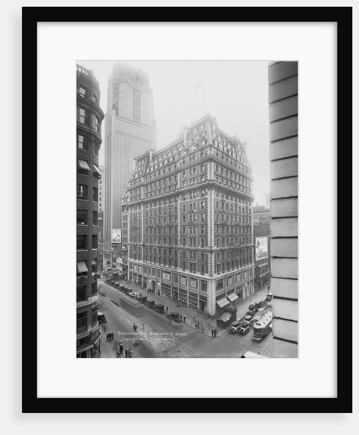 Knickerbocker Hotel on Broadway in New York City by Anonymous