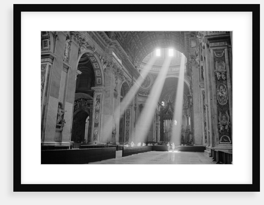 Sunbeams Inside St. Peter's Basilica by Anonymous