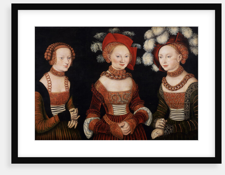 The Princesses Sibylla, Emilia, and Sidonia of Saxony by Lucas Cranach the Elder