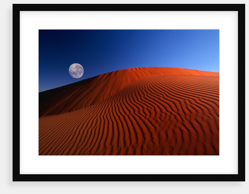 Full Moon over Red Dunes by Anonymous