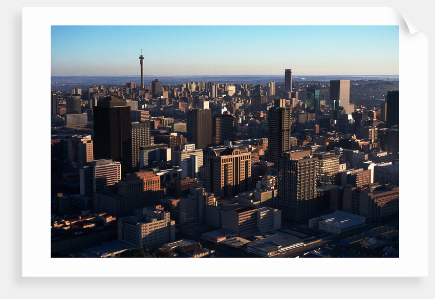 Aerial View of Downtown Johannesburg by Anonymous