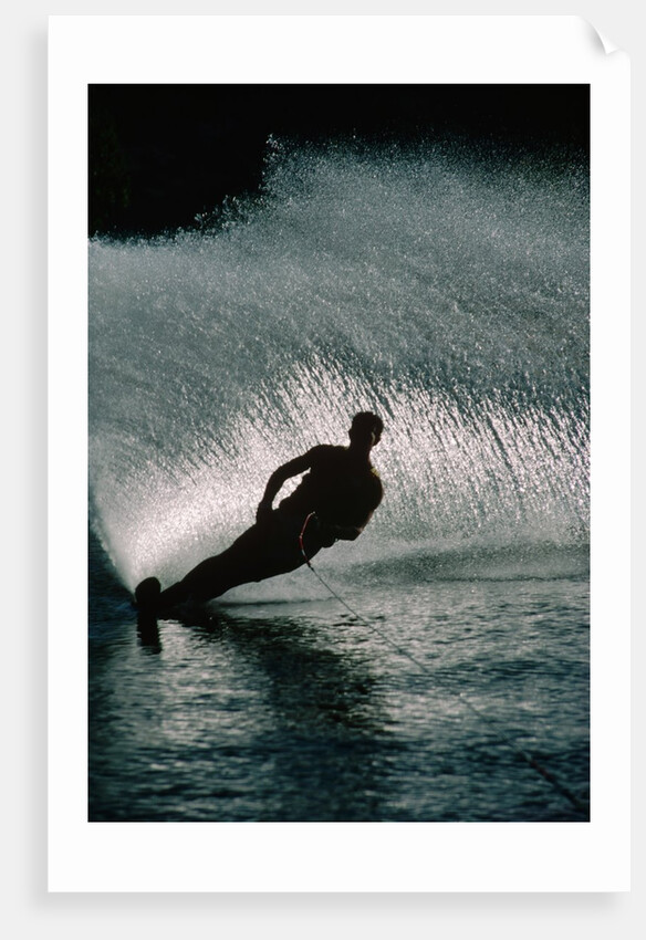 Water Skier in a Slalom Turn by Anonymous