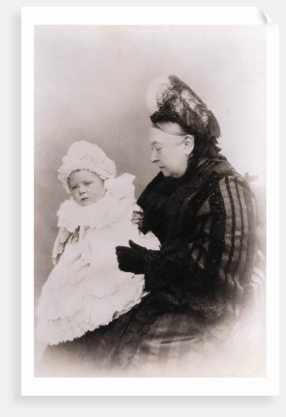 Queen Victoria and Prince Alexander Albert as Baby by Anonymous