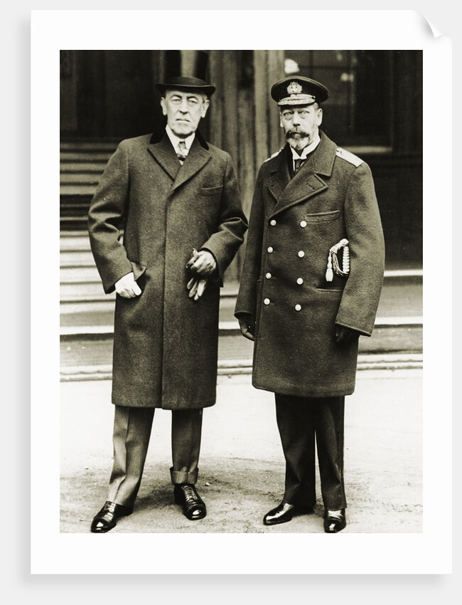 President Woodrow Wilson Posing with King George V by Anonymous