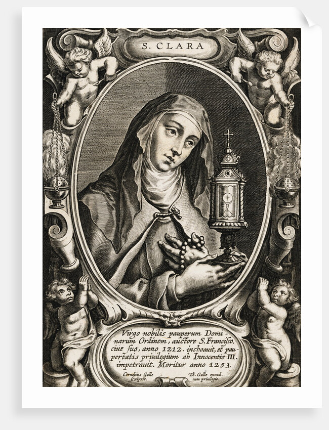 Portrait of Saint Clara of Assisi by Anonymous