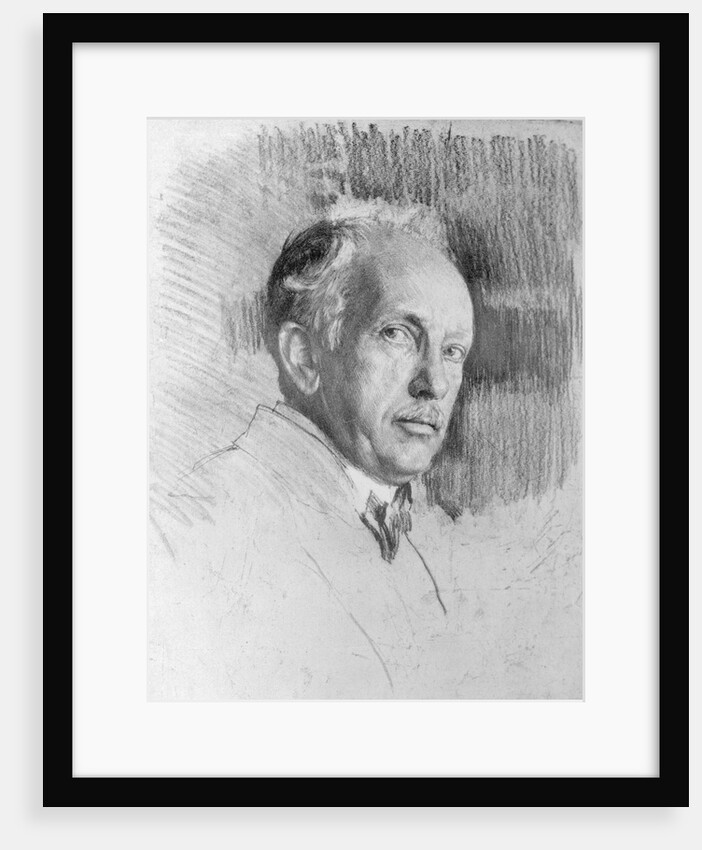 Drawn Portrait of Composer Richard Strauss by Anonymous