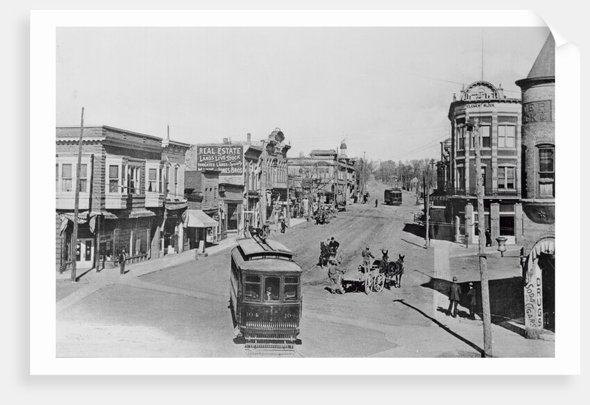 Trolley Cars Driving Through Las Vegas by Anonymous