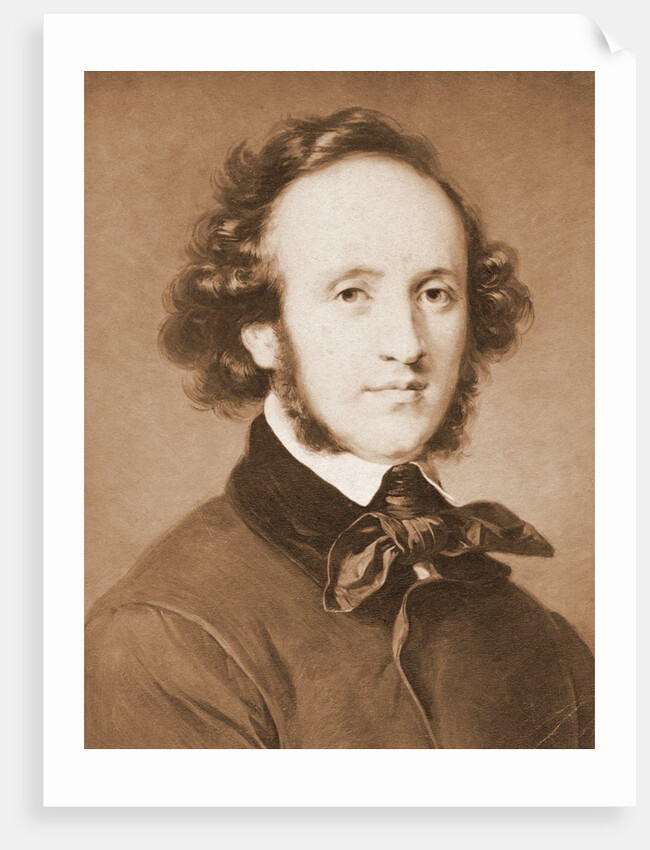 Composer Felix Mendelssohn in Suit by Anonymous