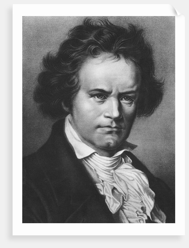 Portrait of Composer Ludwig Van Beethoven by Anonymous