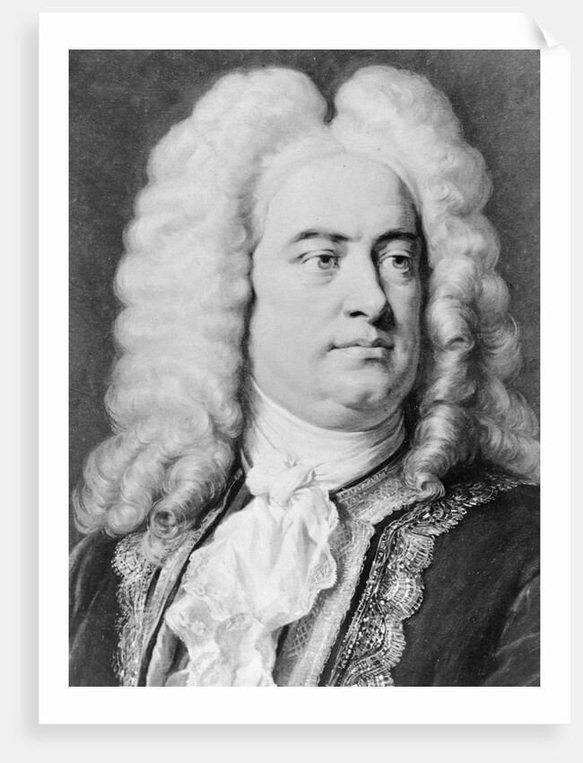 Drawing of Composer George Frederick Handel by Anonymous