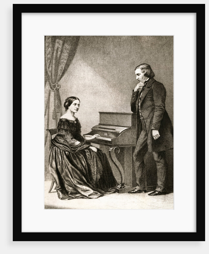 Clara and Robert Schumann by Anonymous