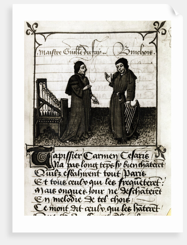 Illustration of the Famous Chorister Dufay of Cambrai by Anonymous