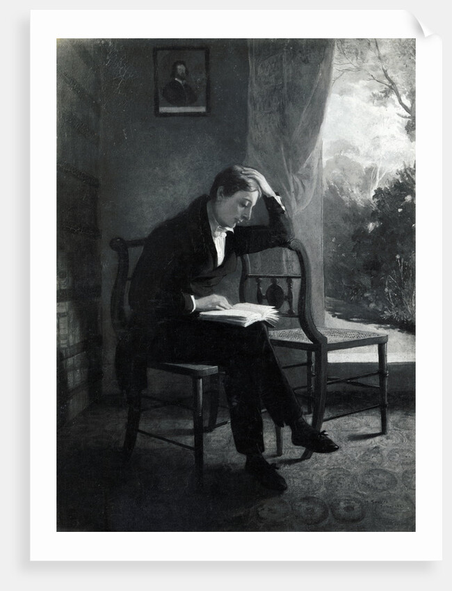 Portrait of John Keats Reading by Joseph Severn