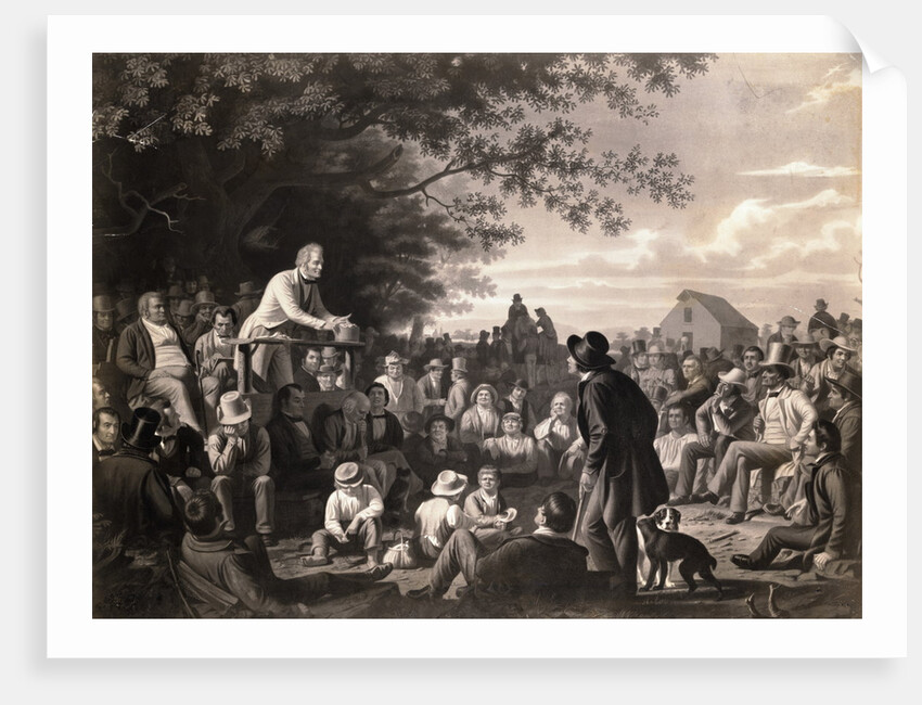 Man Speaking to Townspeople by Anonymous