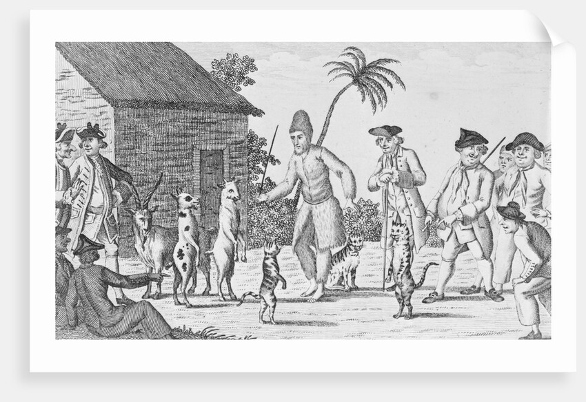 Alexander Selkirk Making His Cats and Kids Dance by Anonymous
