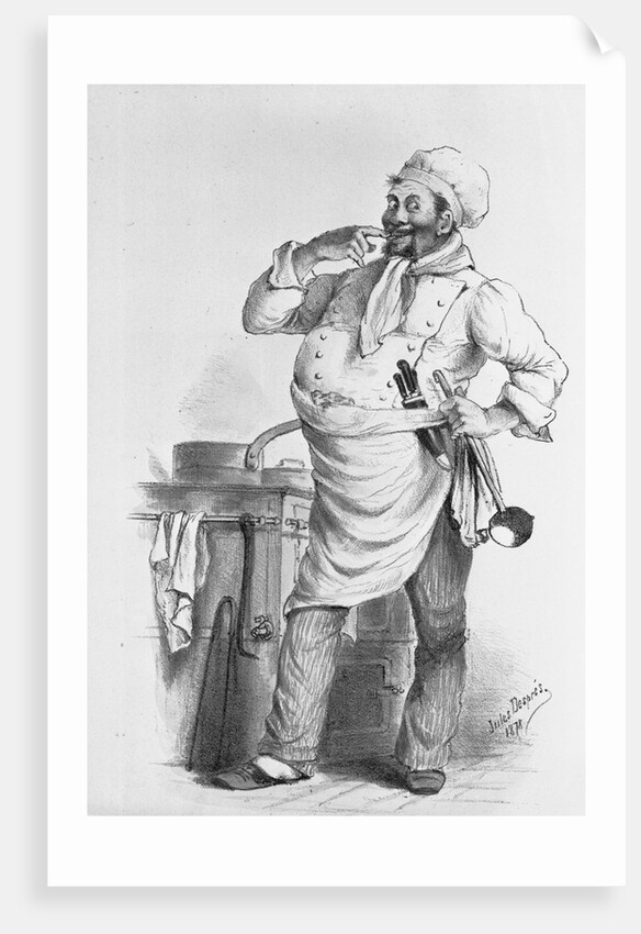 French Cook Deep in Thought by Anonymous