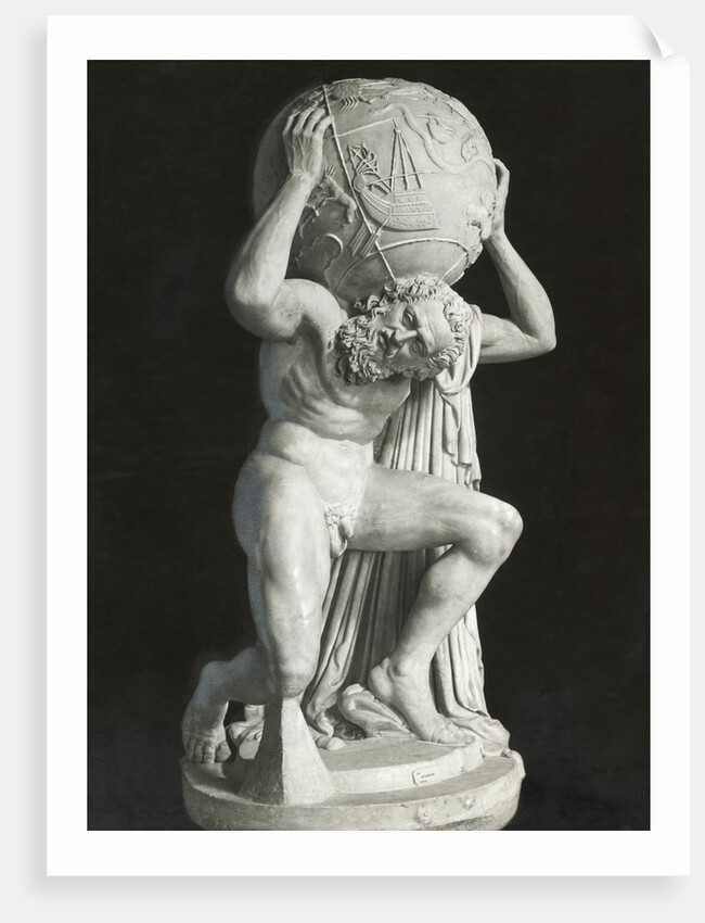 Ancient Sculpture of Atlas by Anonymous