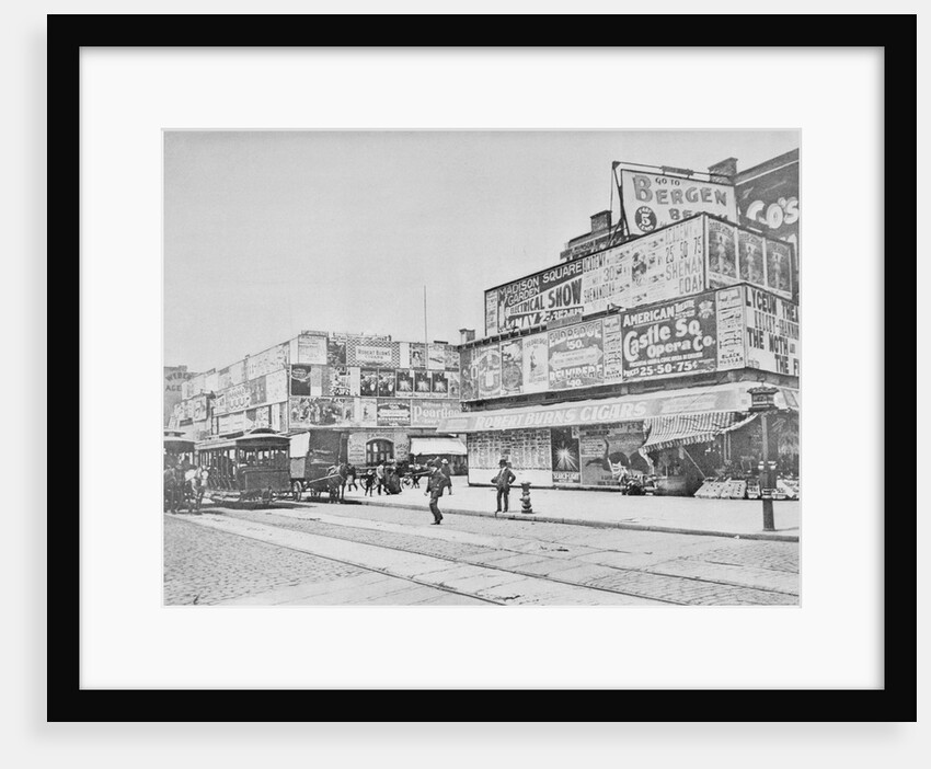 Advertisements in Times Square in 1900 by Anonymous