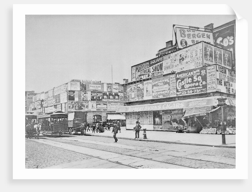 Advertisements in Times Square in 1900 by Anonymous