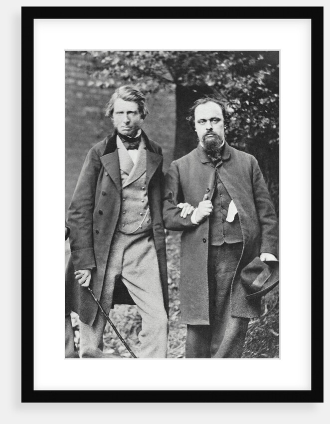Portrait of John Ruskin and Dante G. Rossetti by Anonymous