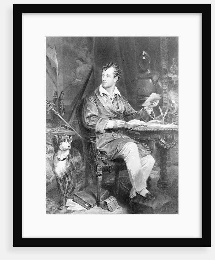 Engraving of Lord Byron by Anonymous