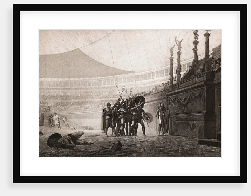 Gladiators in the Amphitheater by Anonymous