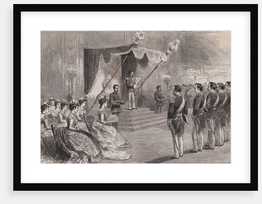 Print Depicting Emperor Mutsuhito Promulgating the New Constitution by Anonymous