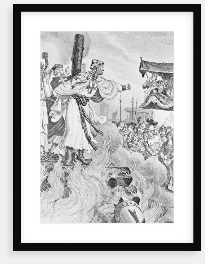 Knights Being Burned at the Stake by Anonymous
