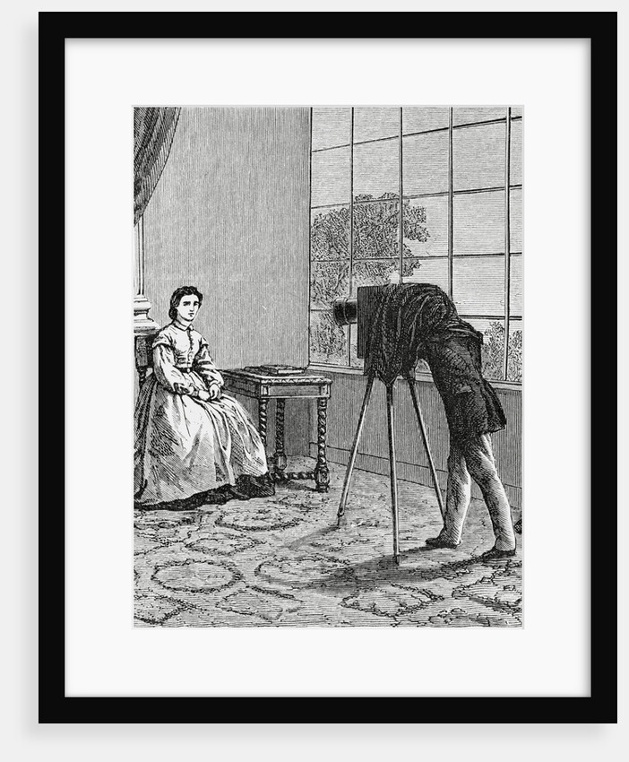 Photographer Taking Woman's Portrait by Anonymous