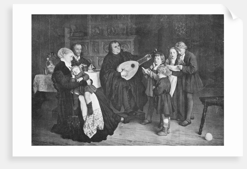 Martin Luther and Family Singing Together by Anonymous