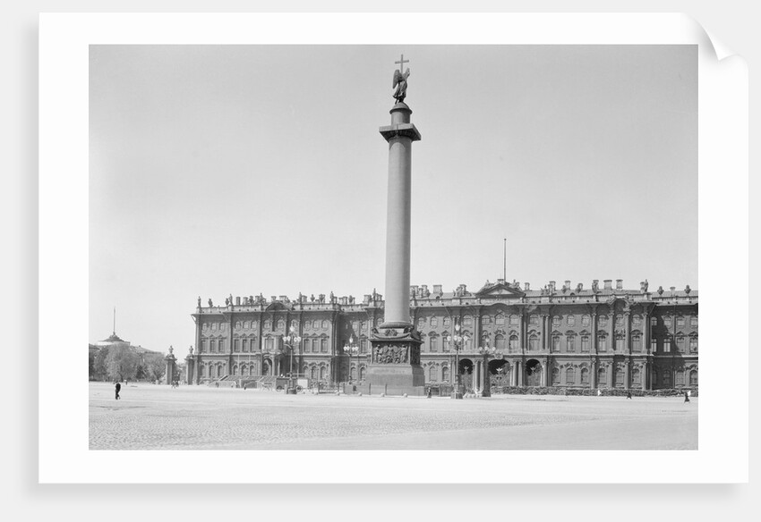 Winter Palace and Alexander Column in Leningrad by Anonymous