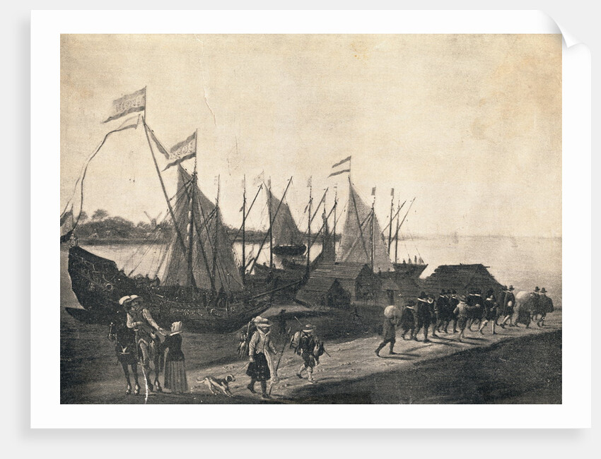 Puritans Leaving for New World by Anonymous