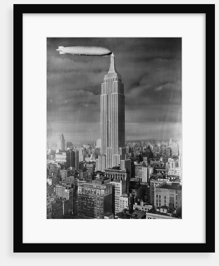 Dirigible Docked at Empire State Building by Anonymous
