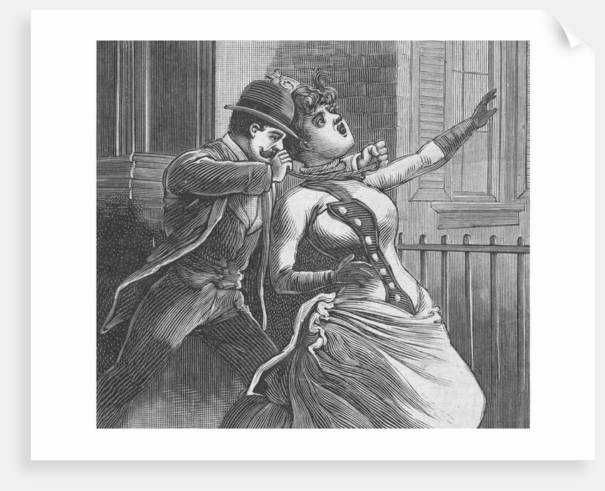 Man Choking Woman by Anonymous