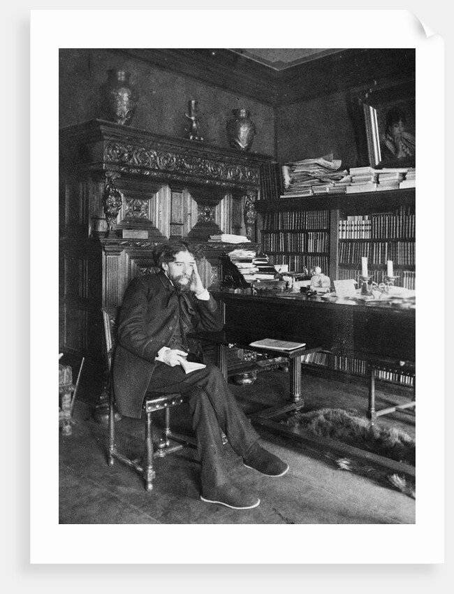 Alphonse Daudet Sitting in Studio by Anonymous