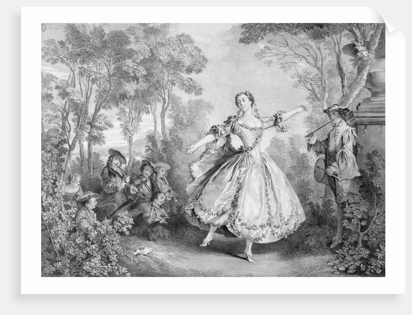 Illustration Depicting Gracious Ballet Dancer by Anonymous