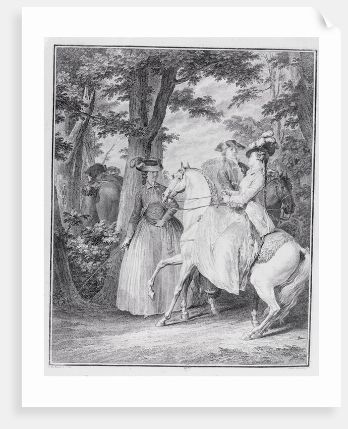 Meeting of Aristocrats at Bois De Boulogne in Eighteenth Century by Anonymous