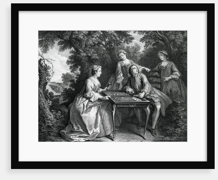 Aristocrats Playing Tric-Trac by Anonymous