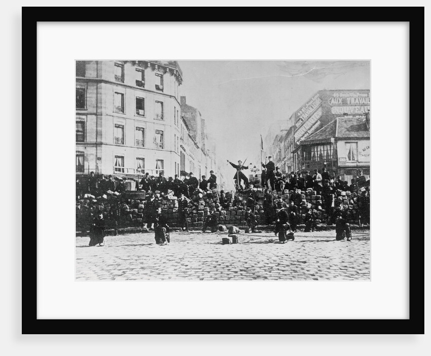 Barricade During Franco-Prussian War by Anonymous