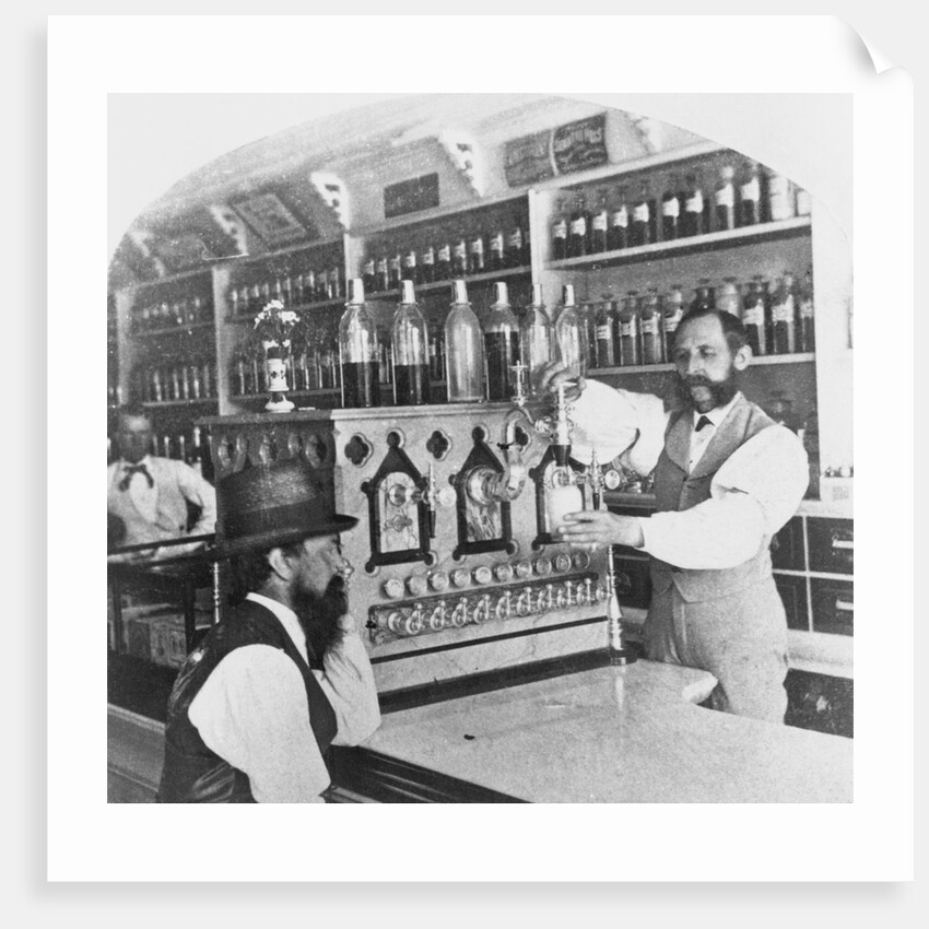 Worker Pouring Soda for Customer by Anonymous