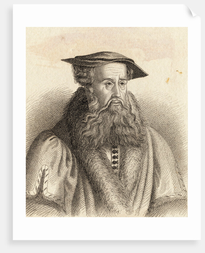 Heinrich Bullinger Wearing Hat by Anonymous