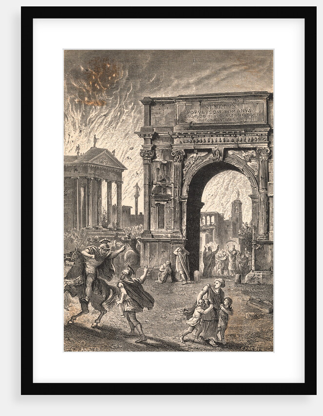 Rome Going up in Flames by Anonymous