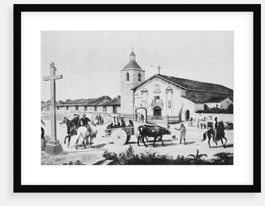 Painting of Mission Santa Clara de Asis in the Old Days by Anonymous