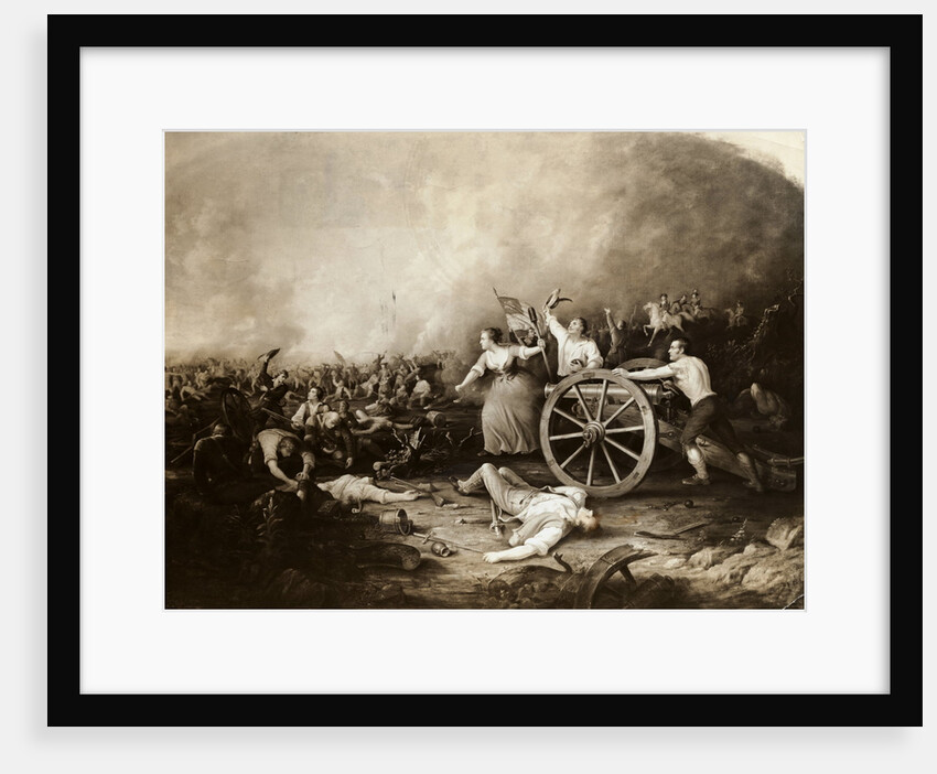 Battle Scene with Molly Pitcher by Anonymous